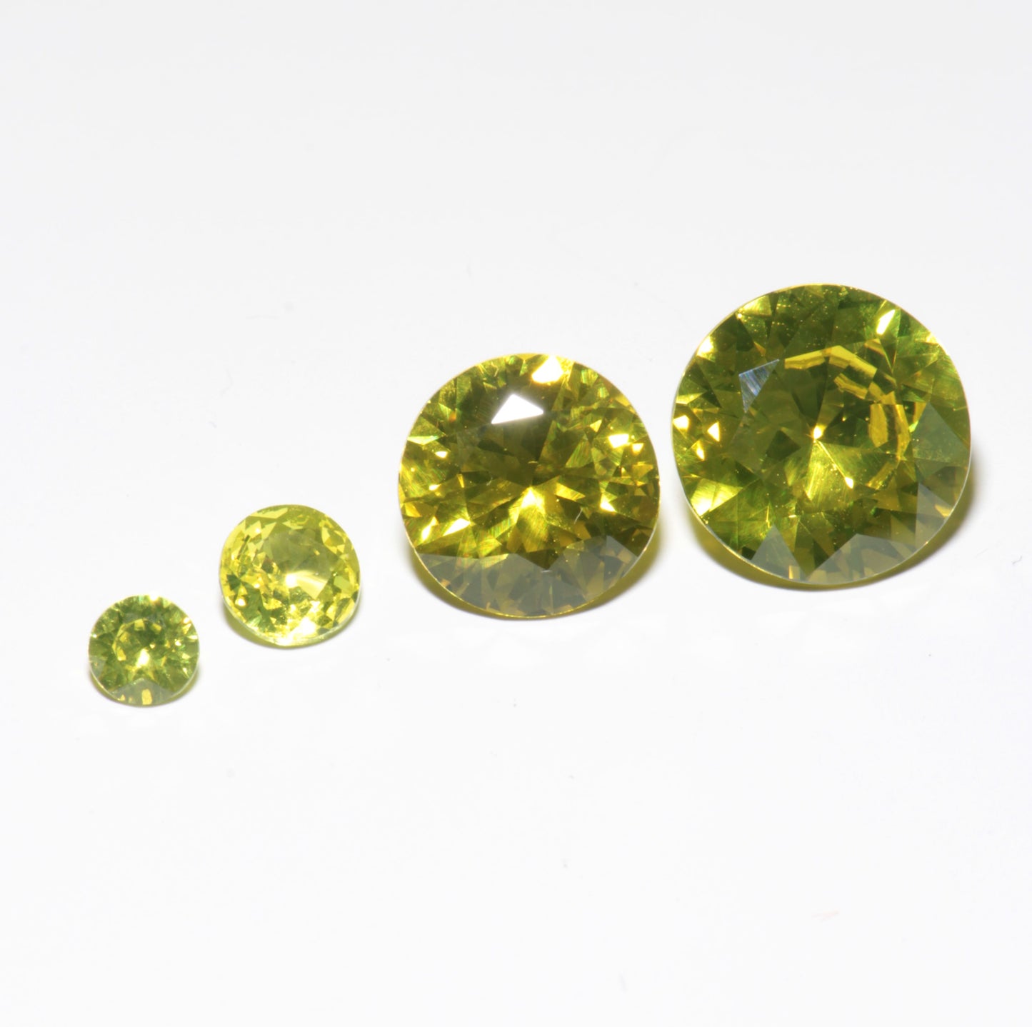 Golden Laser Garnet Faceted Stones, Nd+Ce YAG