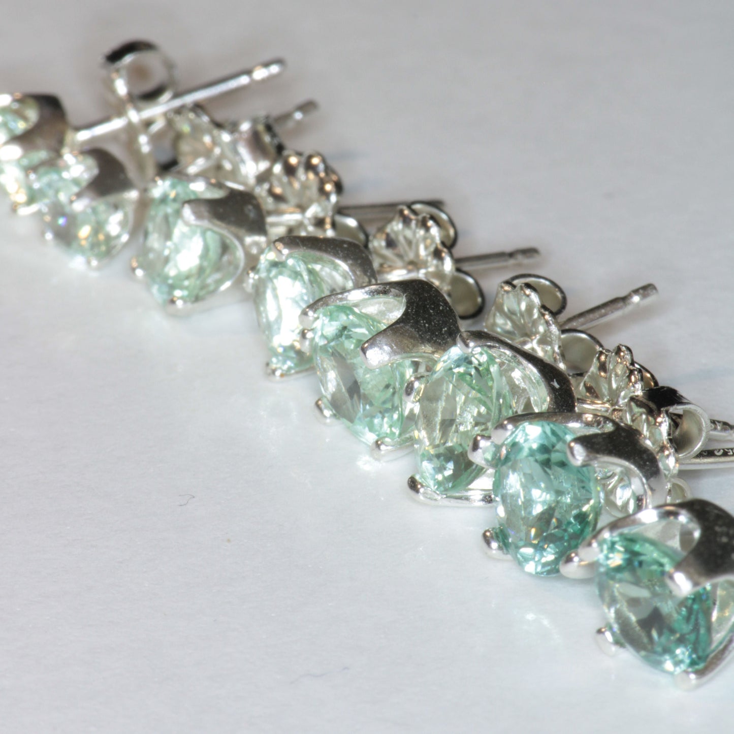 Green Sapphire Earrings