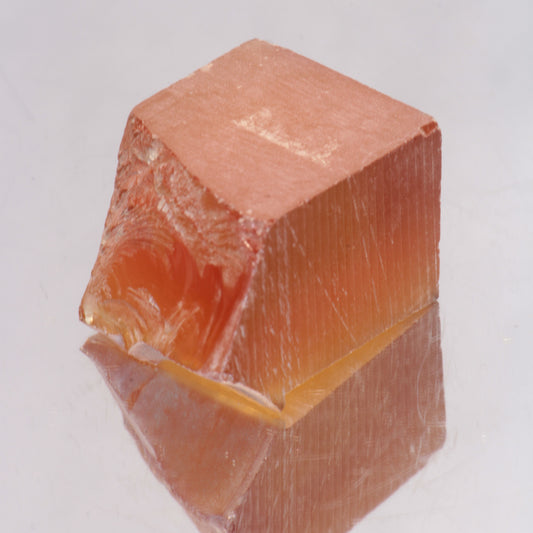 Orange Sapphire Rough, Czochralski Grown Fancy Sapphire Crystals