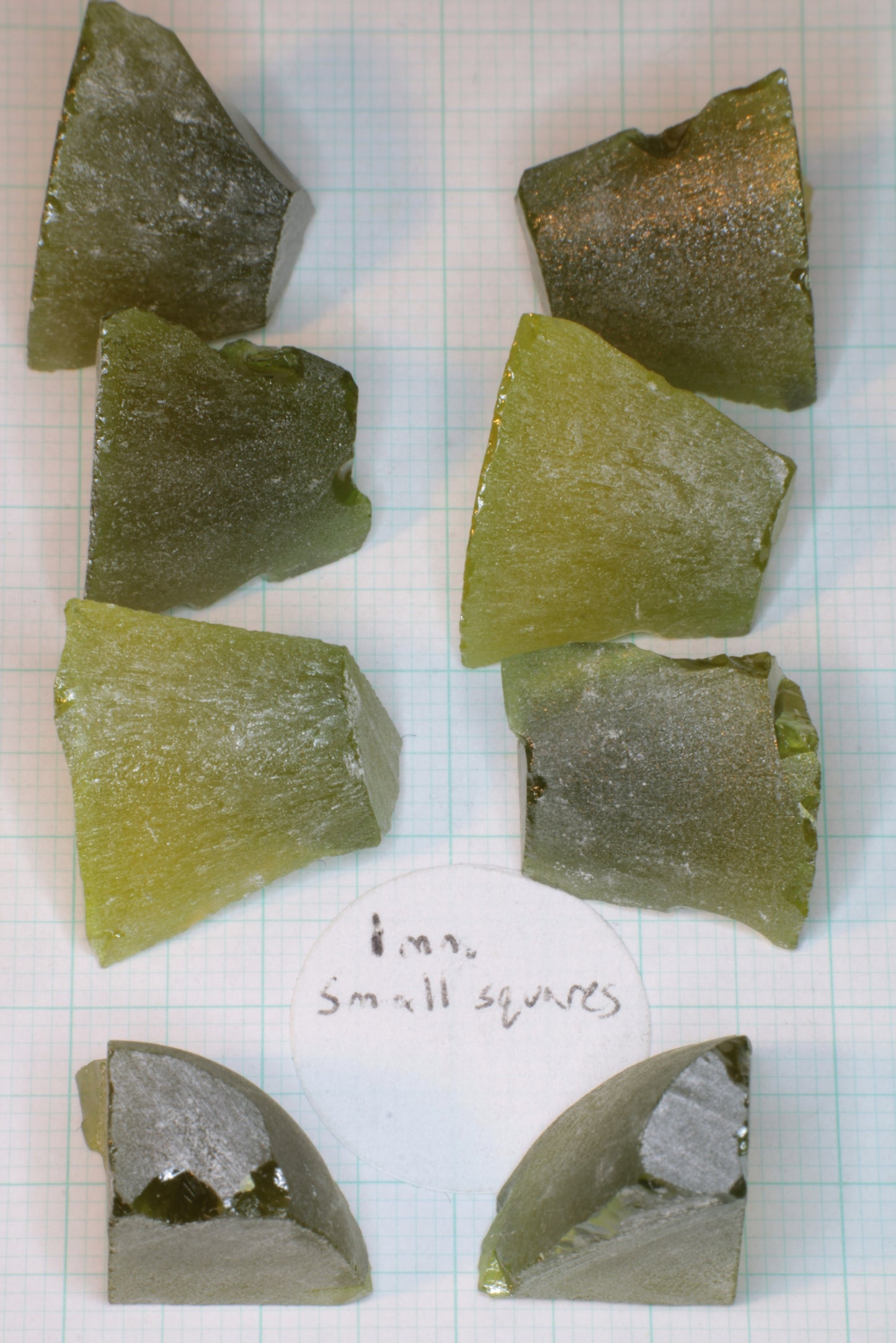 Zombie Garnet, Green Laser Garnet Facet Rough, Ce+?? YAG