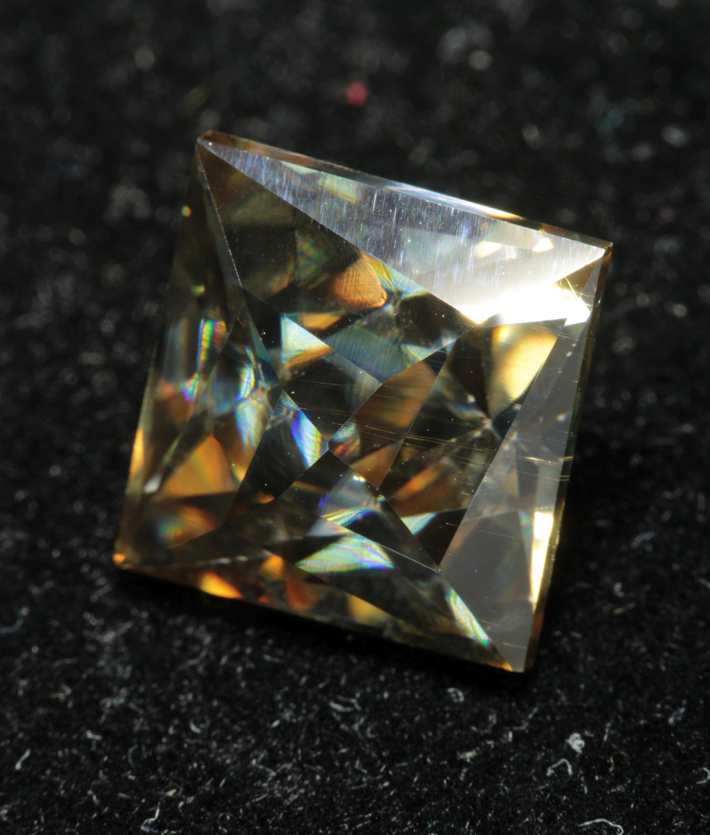 Smoky Moissanite, Loose Golden Grey Moissanite Gems