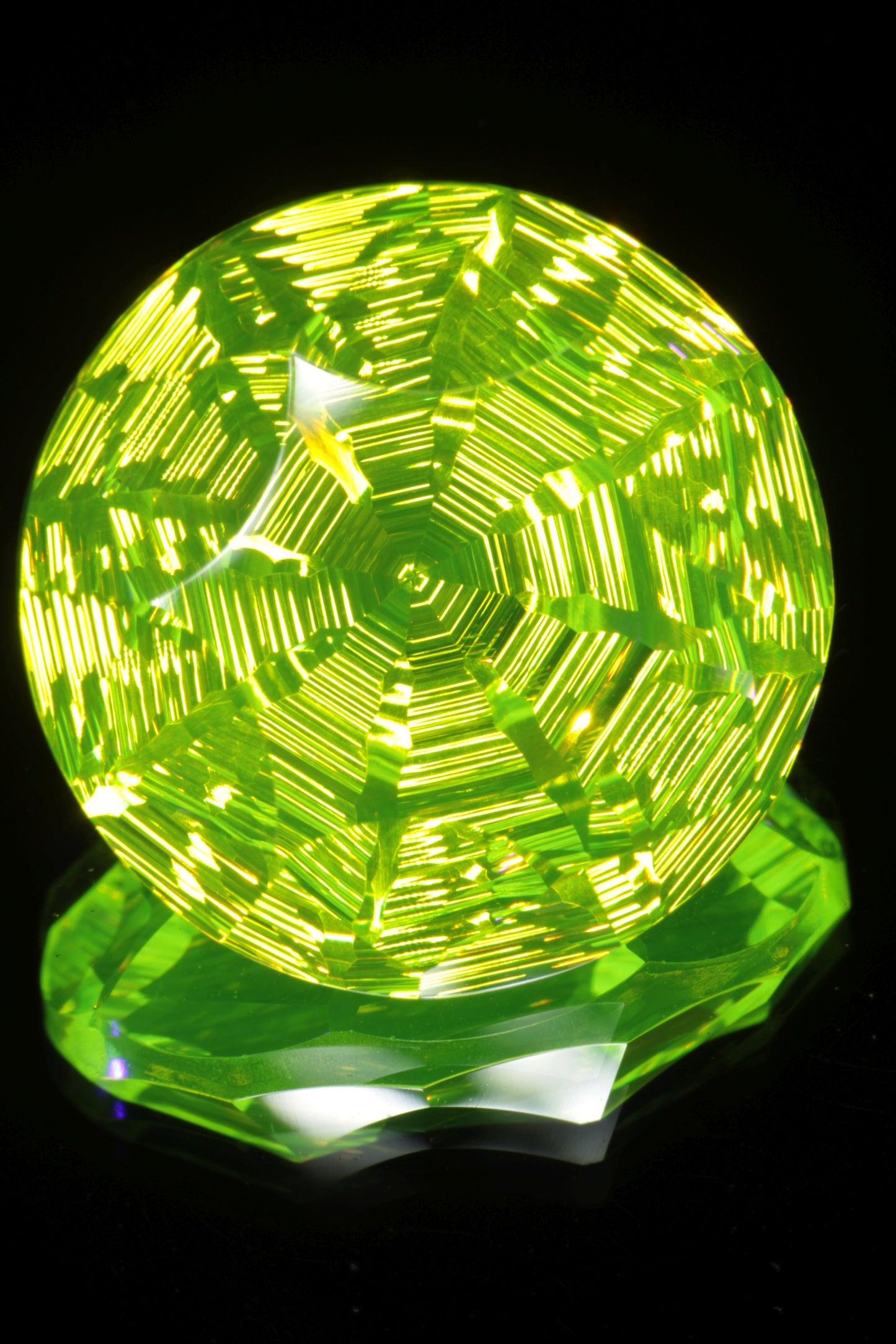 Fantasy Cut LuAG Gems, Green Lumogarnet