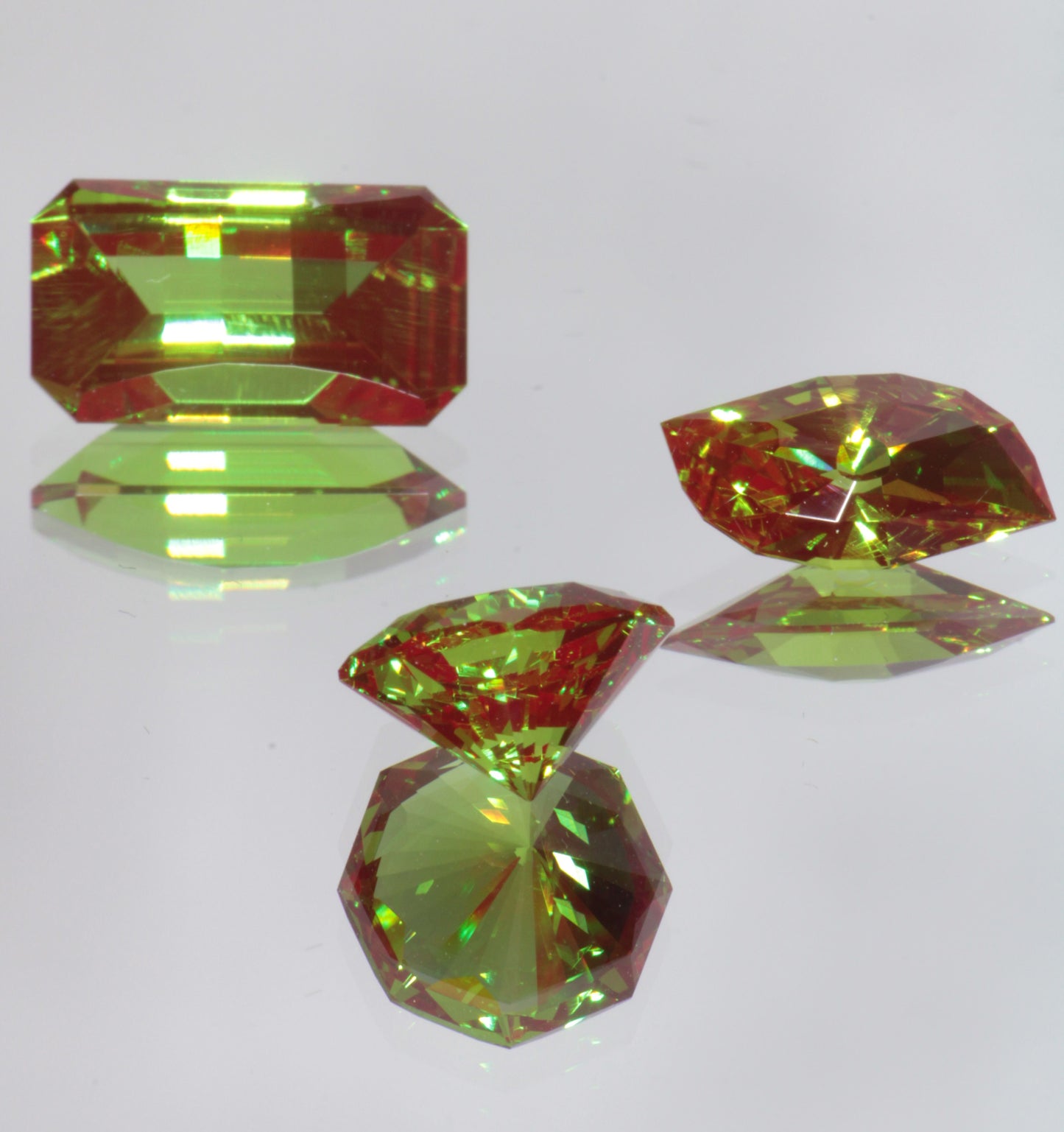 Christmas Garnet Loose Gems (Cr:YAG Laser Garnet)