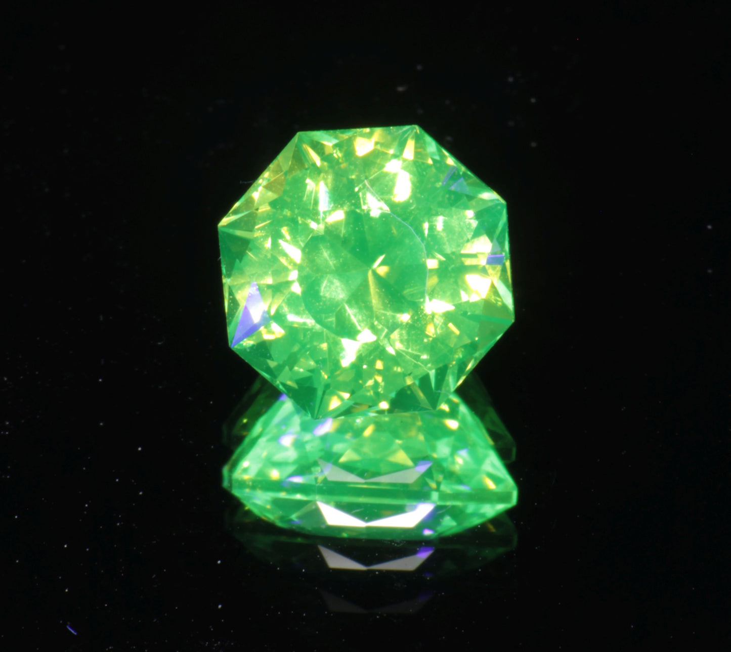 LuAG Lumogarnet Faceted Loose Gems