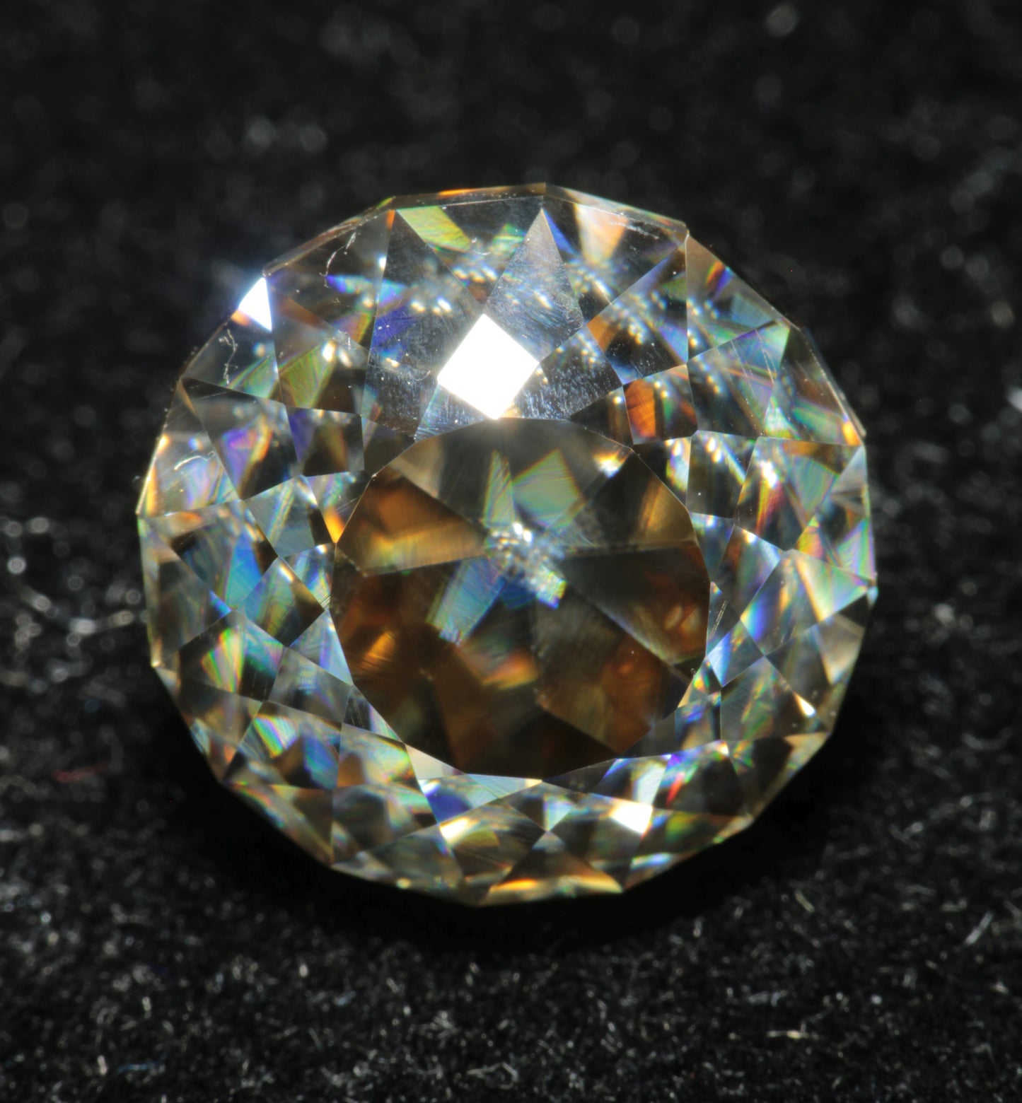 Smoky Moissanite, Loose Golden Grey Moissanite Gems