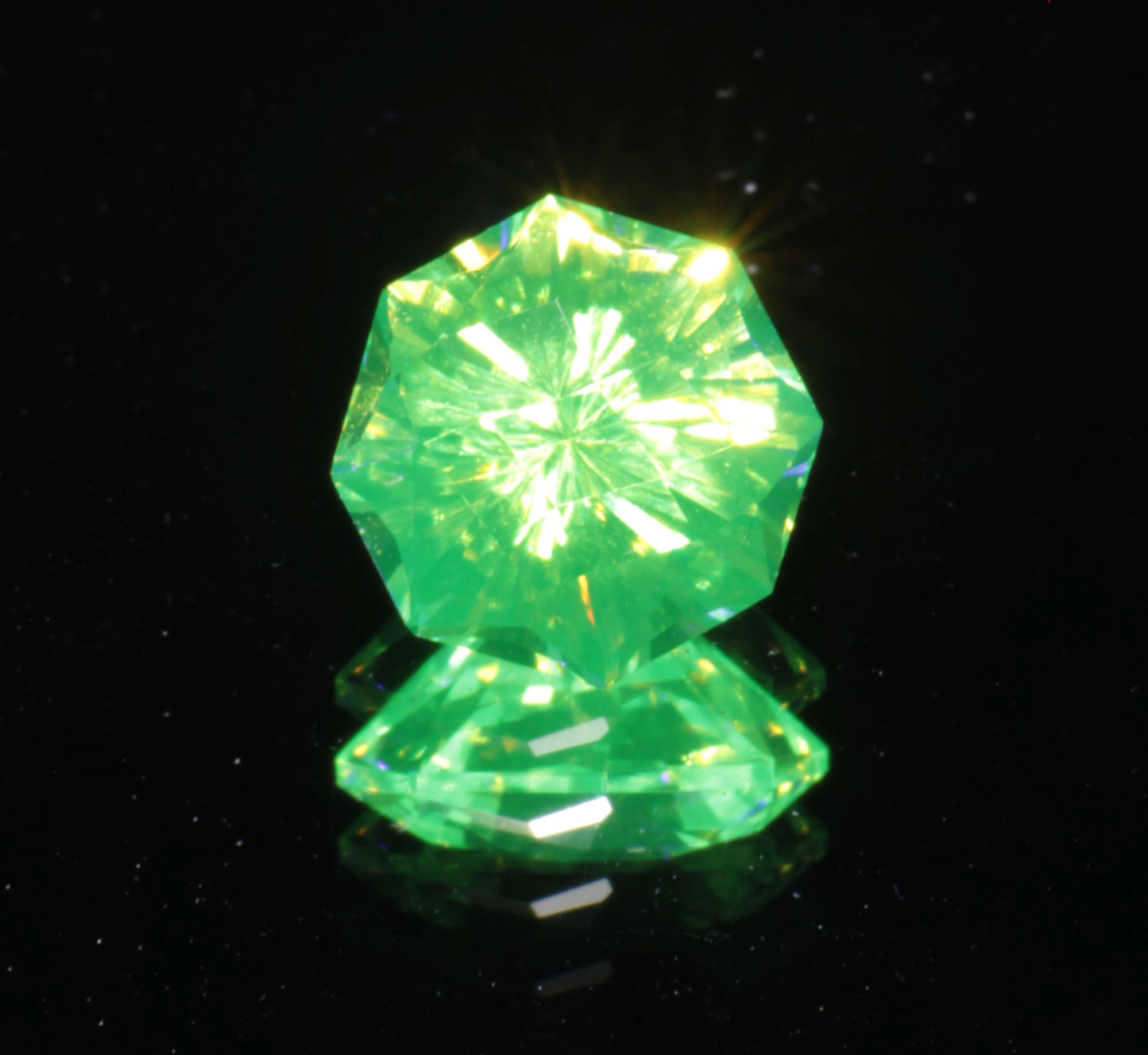 LuAG Lumogarnet Faceted Loose Gems