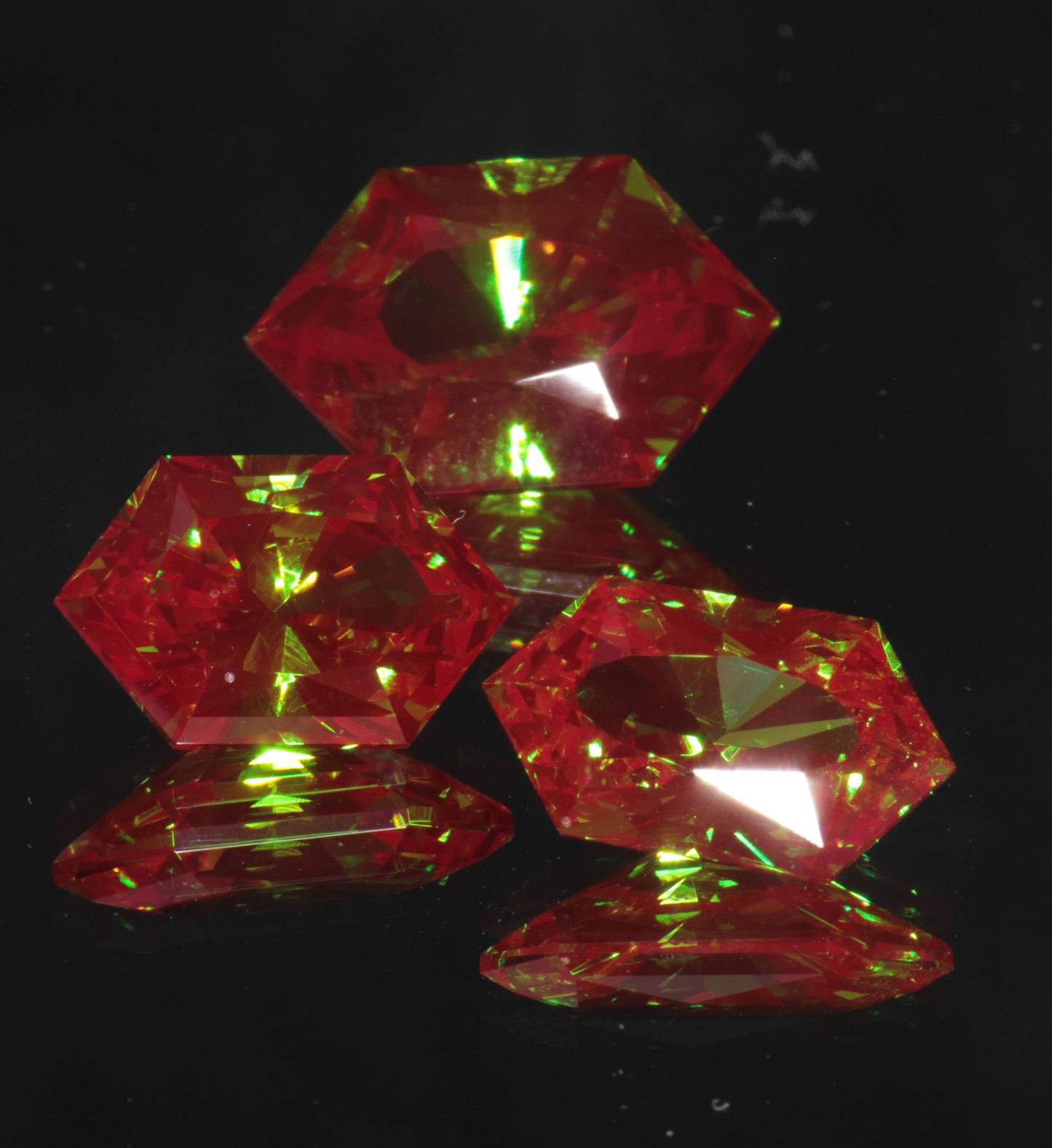 Christmas Garnet Loose Gems (Cr:YAG Laser Garnet)