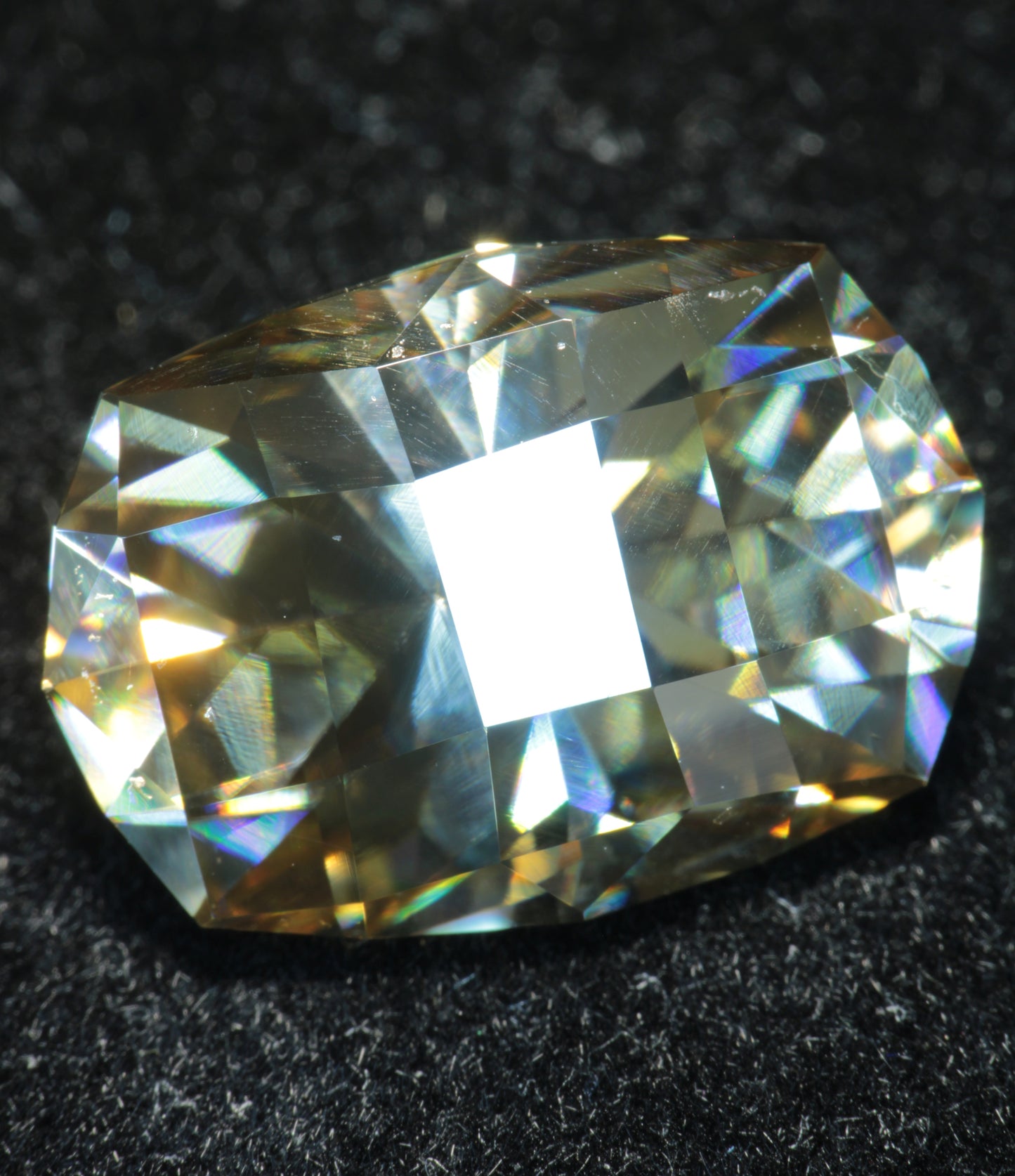 Smoky Moissanite, Loose Golden Grey Moissanite Gems