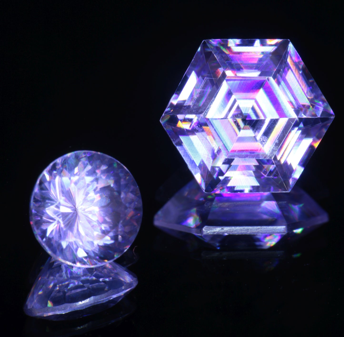 Lab Wakefieldite Calibrated Loose Gems aka Yttrium Orthovanadate Nd:YVo4