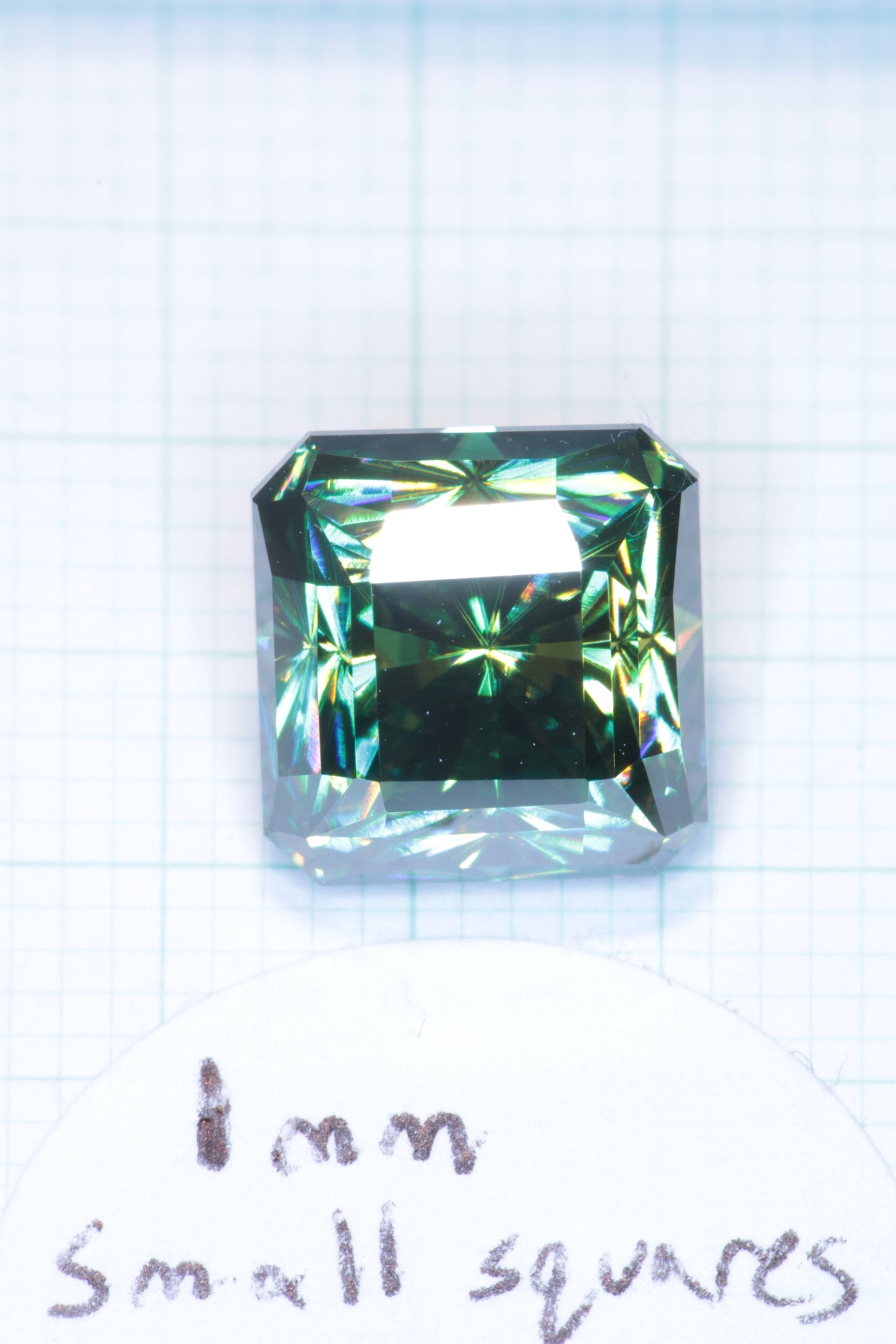 Dichroic Moissanite, Loose Yellow and Blue Faceted Gemstones