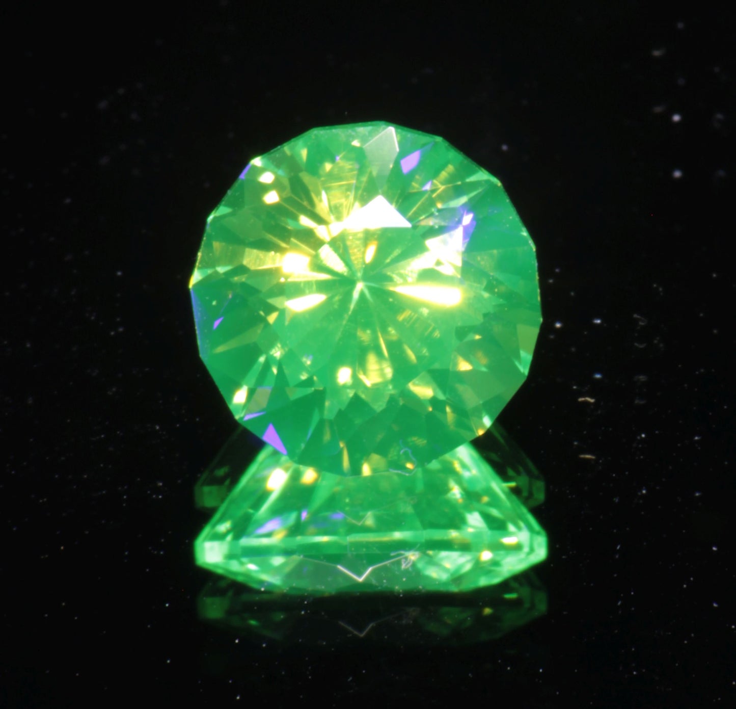 LuAG Lumogarnet Faceted Loose Gems