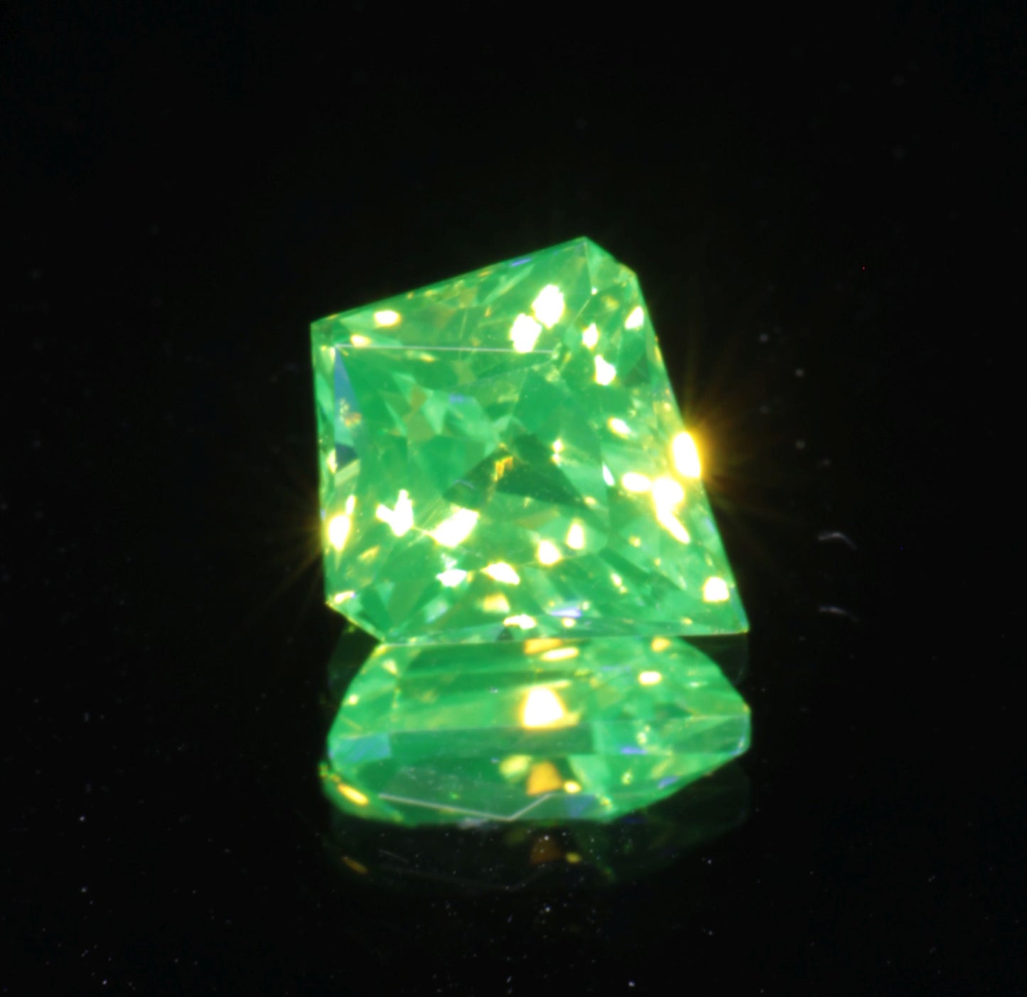 LuAG Lumogarnet Faceted Loose Gems