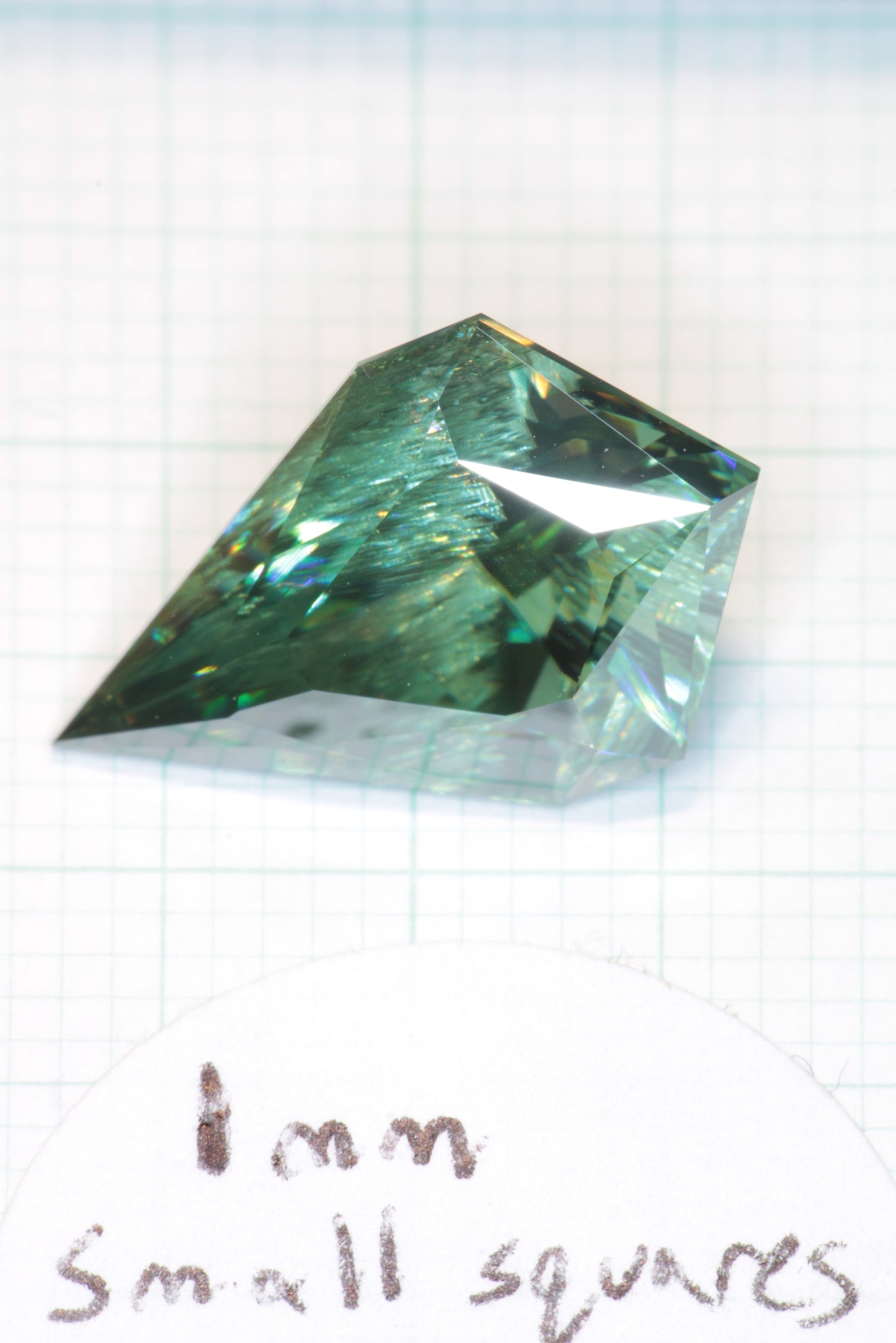 Dichroic Moissanite, Loose Yellow and Blue Faceted Gemstones