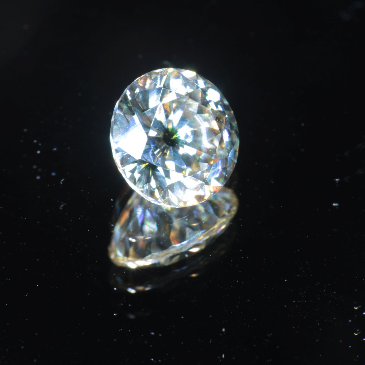 Moissanite Eyes, Loose Round Cut Bicolor Moissanites