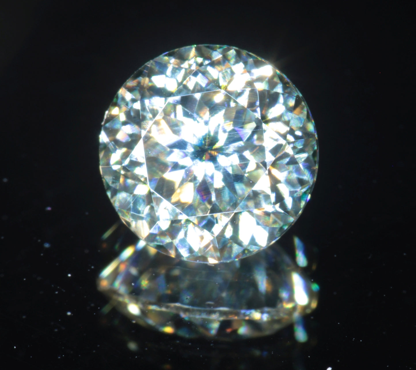 Moissanite Eyes, Loose Round Cut Bicolor Moissanites