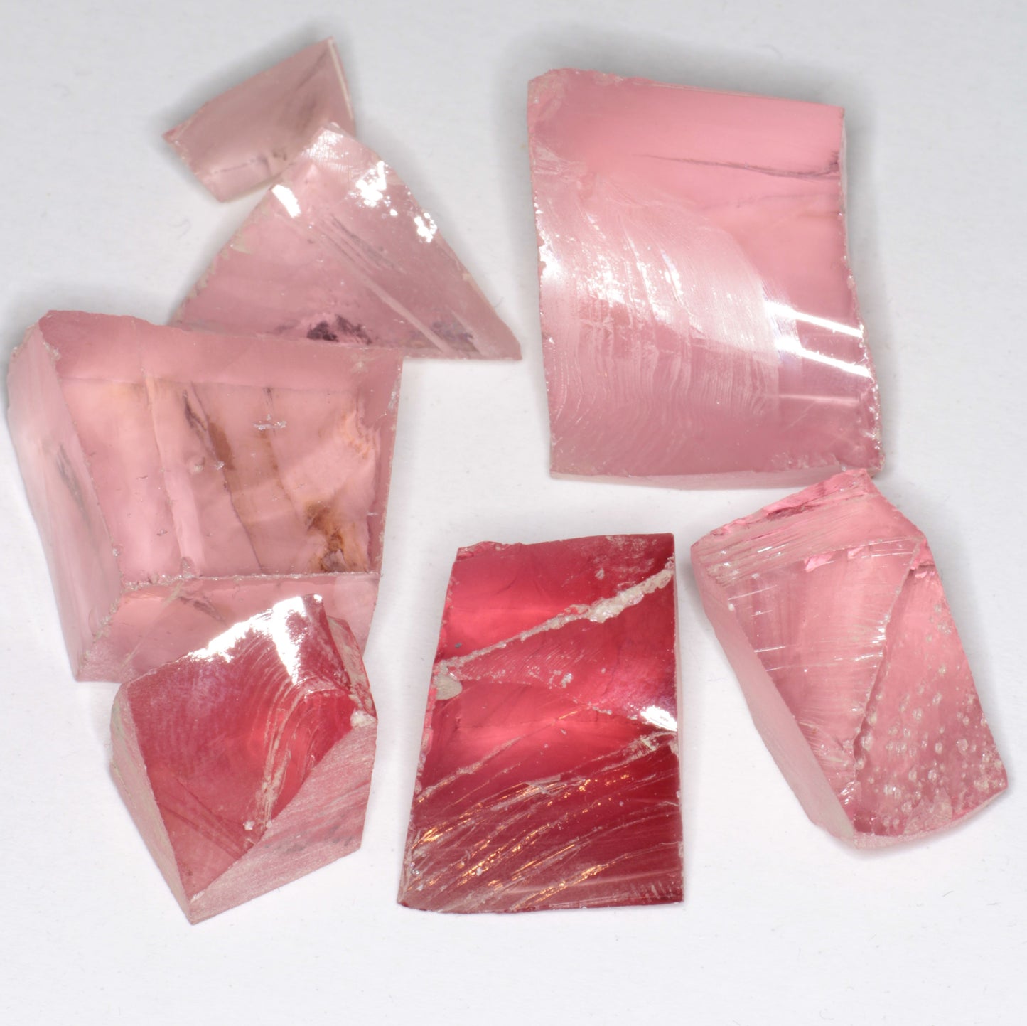Titanium Laser Sapphire Facet Rough Lab Created Crystals