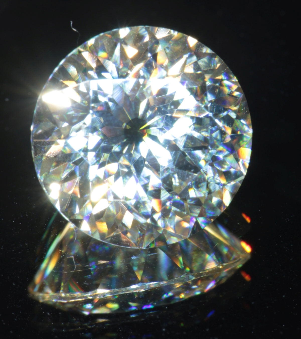 Moissanite Eyes, Loose Round Cut Bicolor Moissanites