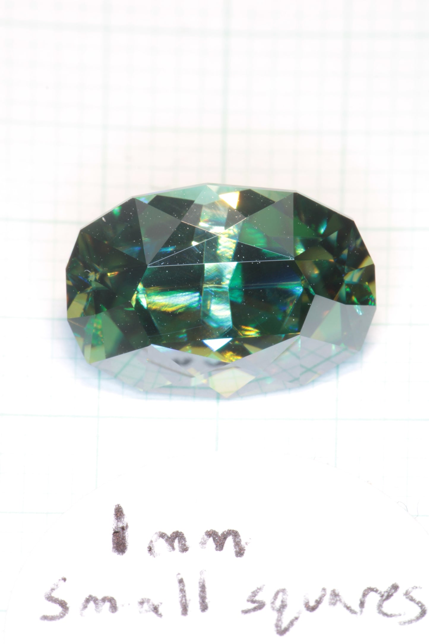 Dichroic Moissanite, Loose Yellow and Blue Faceted Gemstones