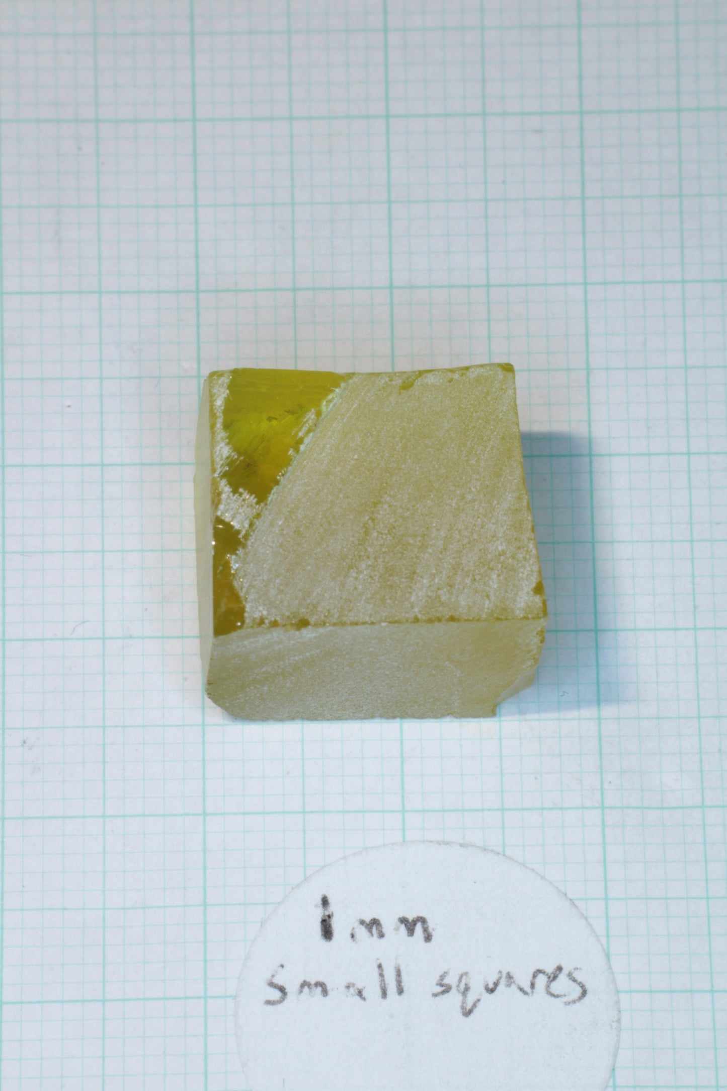 Golden Laser Garnet Facet Rough, Ce+Nd YAG