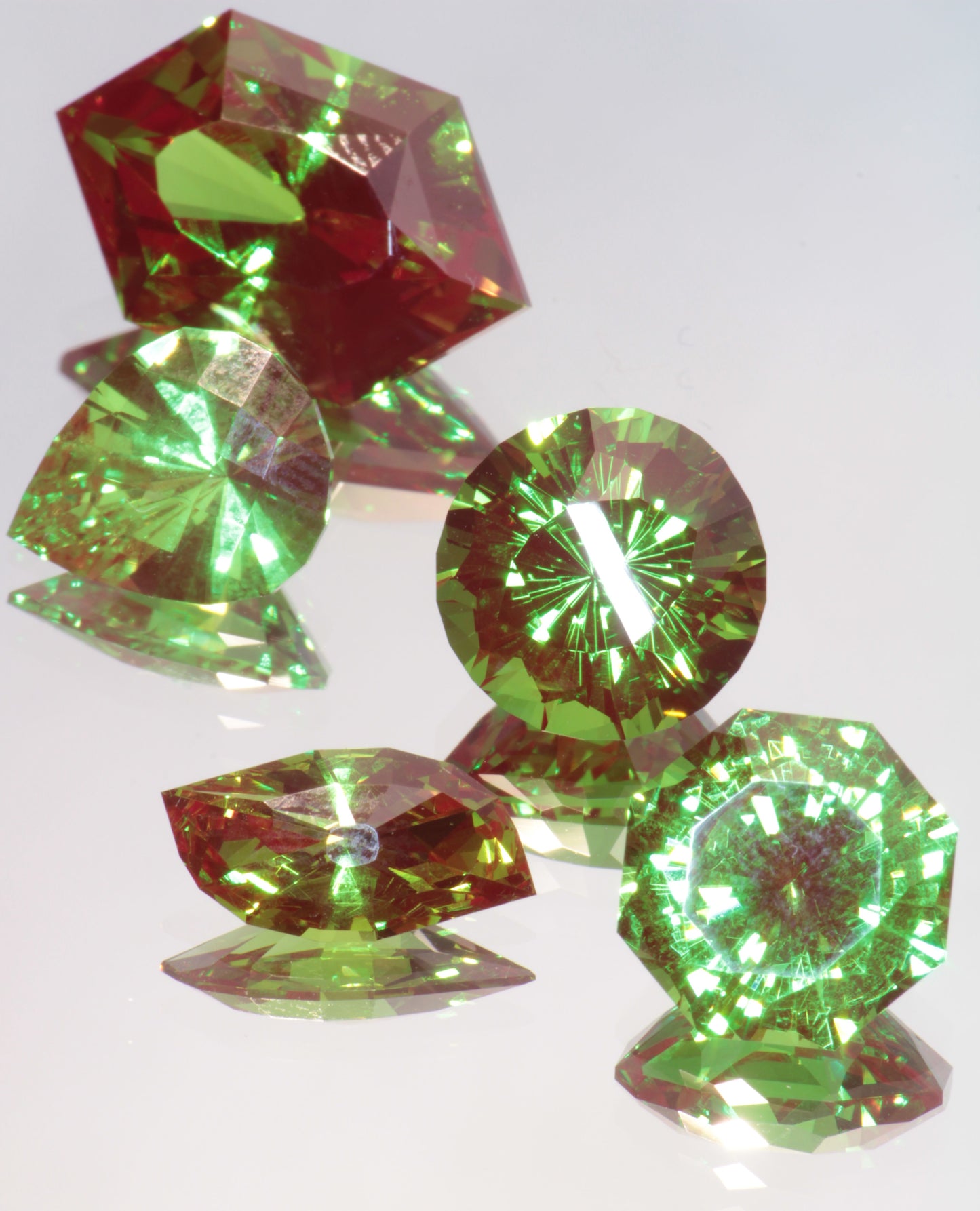Christmas Garnet Loose Gems (Cr:YAG Laser Garnet)