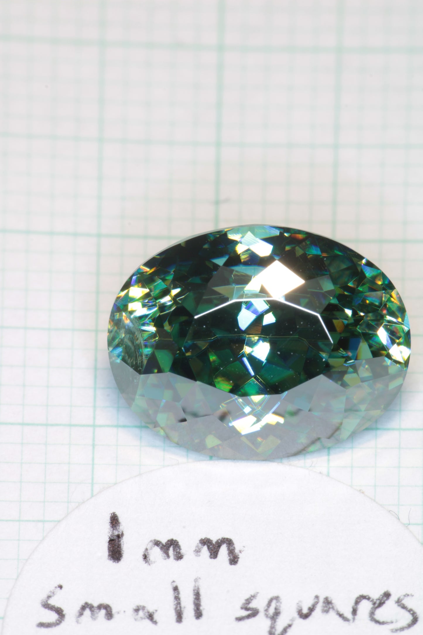 Dichroic Moissanite, Loose Yellow and Blue Faceted Gemstones