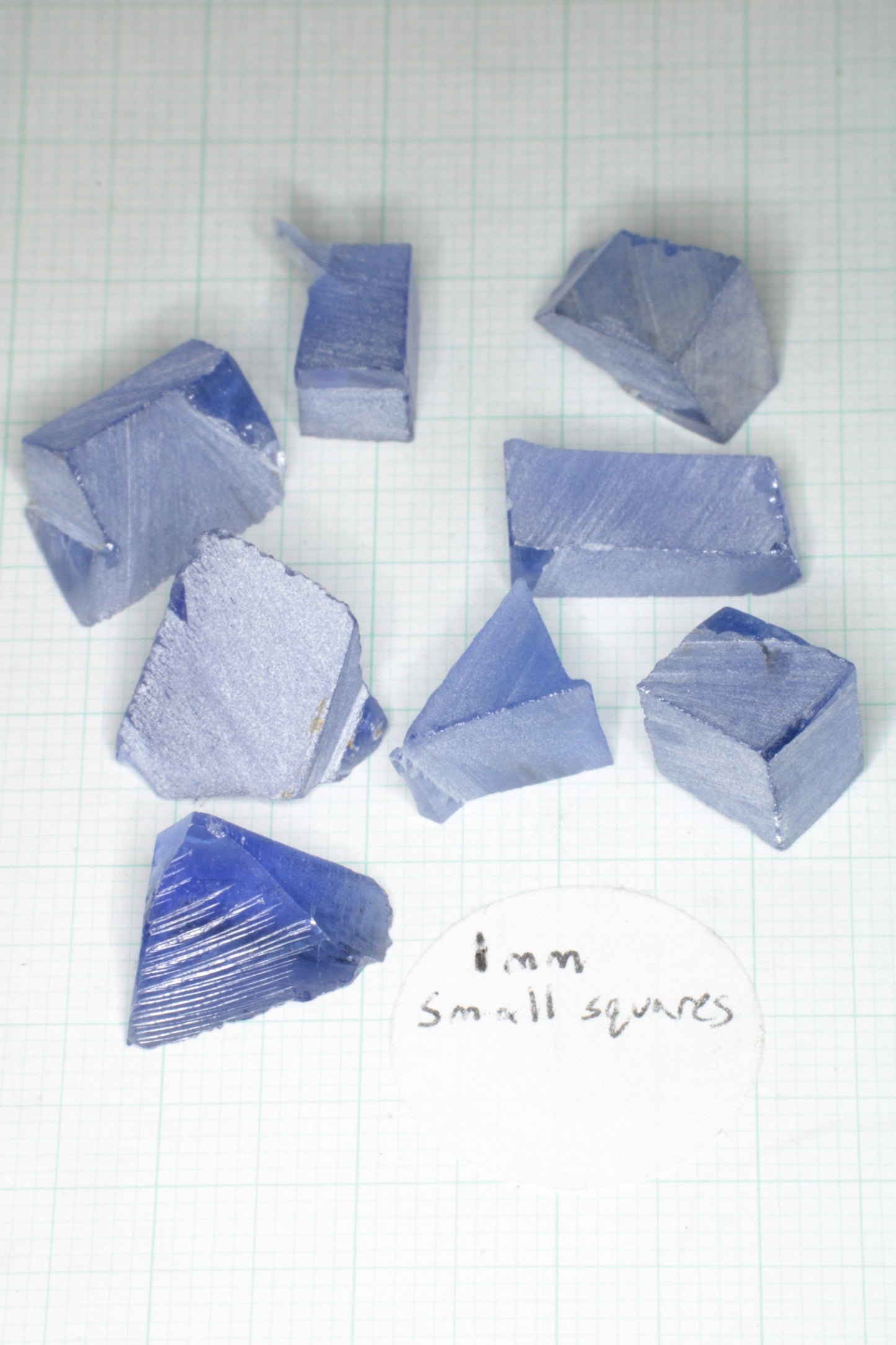 Blue Sapphire Rough, Czochralski Grown Sapphire Crystals