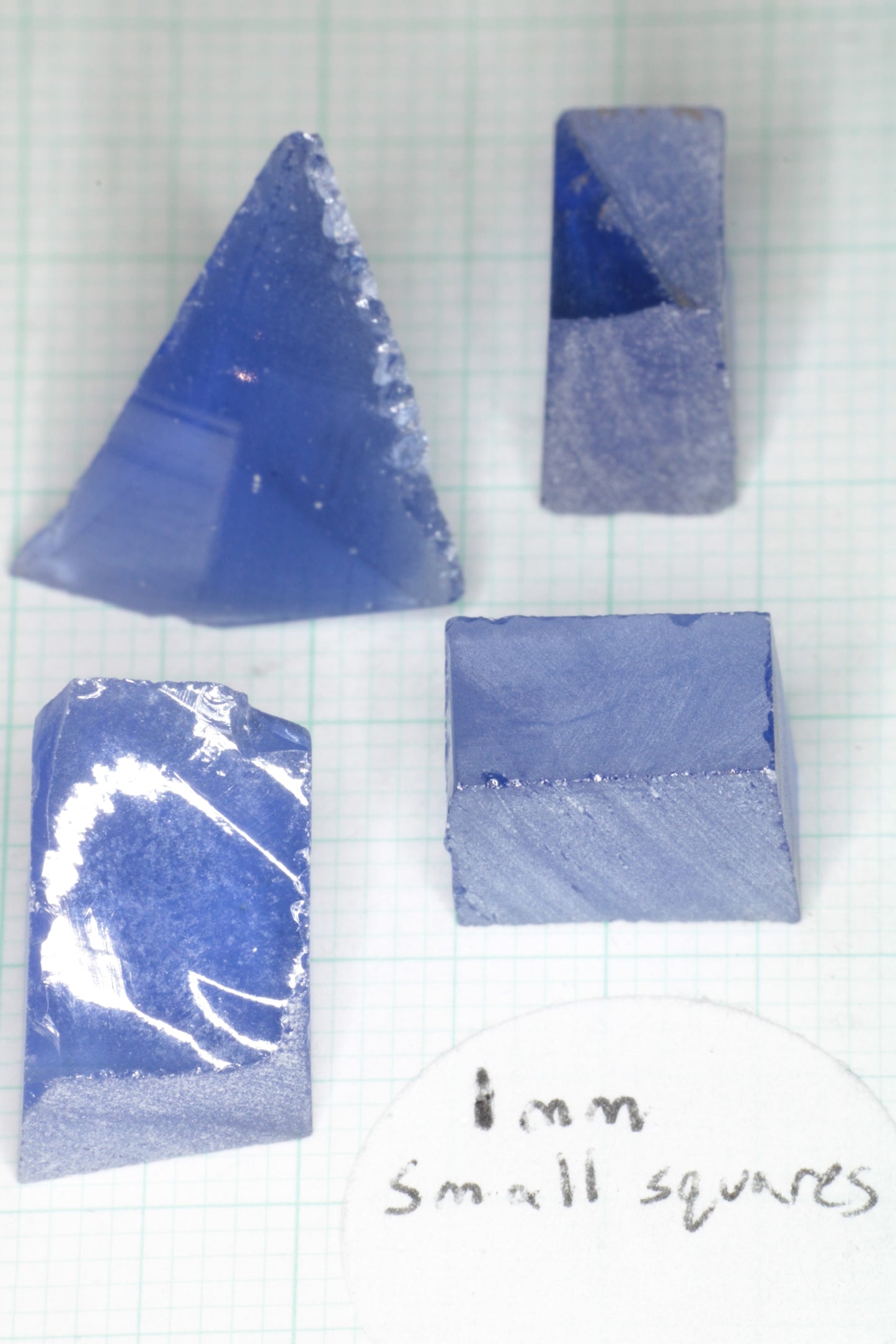 Blue Sapphire Rough, Czochralski Grown Sapphire Crystals
