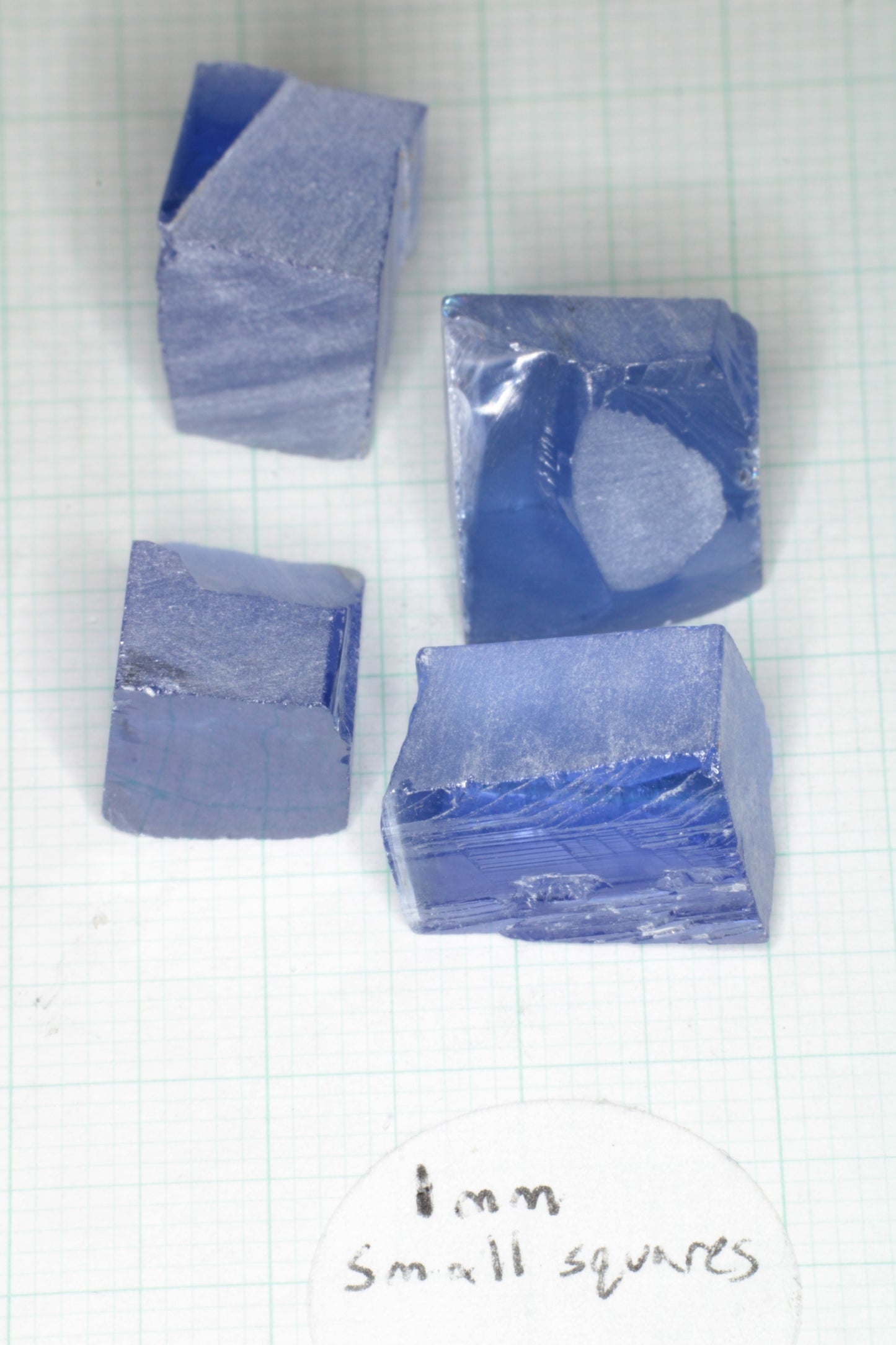 Blue Sapphire Rough, Czochralski Grown Sapphire Crystals