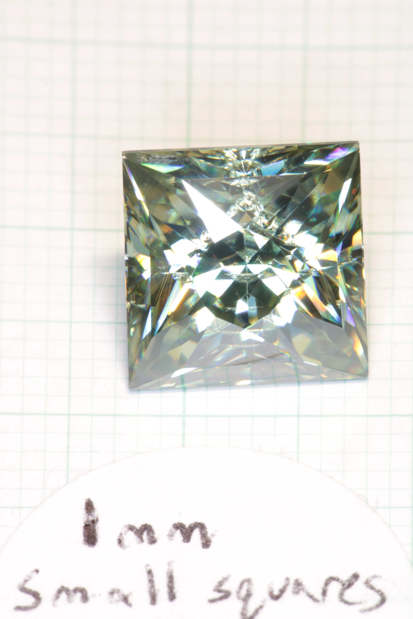 Dichroic Moissanite, Loose Yellow and Blue Faceted Gemstones