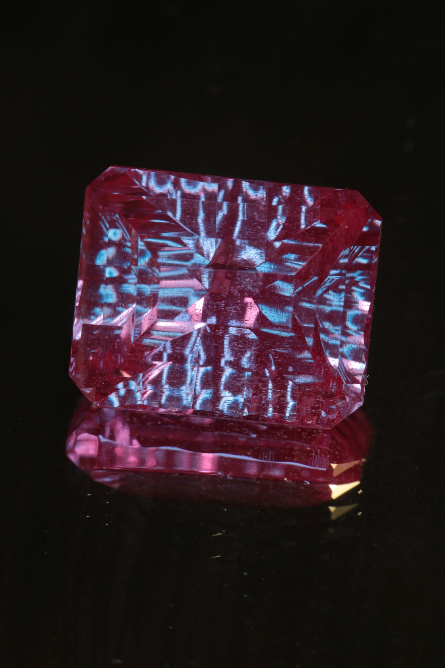Fantasy Cut Laser Alexandrite Stones, Lab Created Red Glow Alexandrite