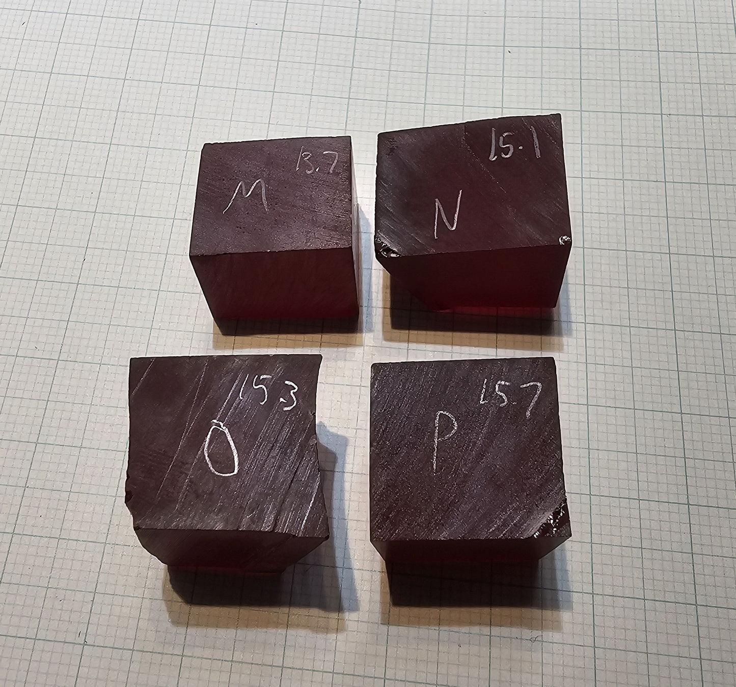 Red Ruby Facet Rough Czochralski Lab Created Crystals