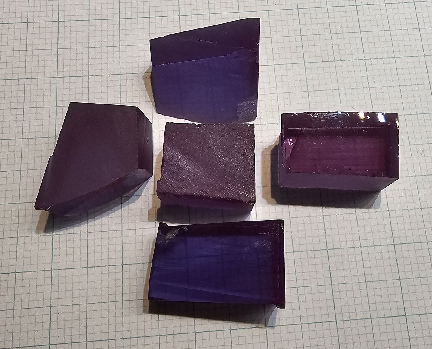 Laser Alexandrite Facet Rough Lab Created Crystals
