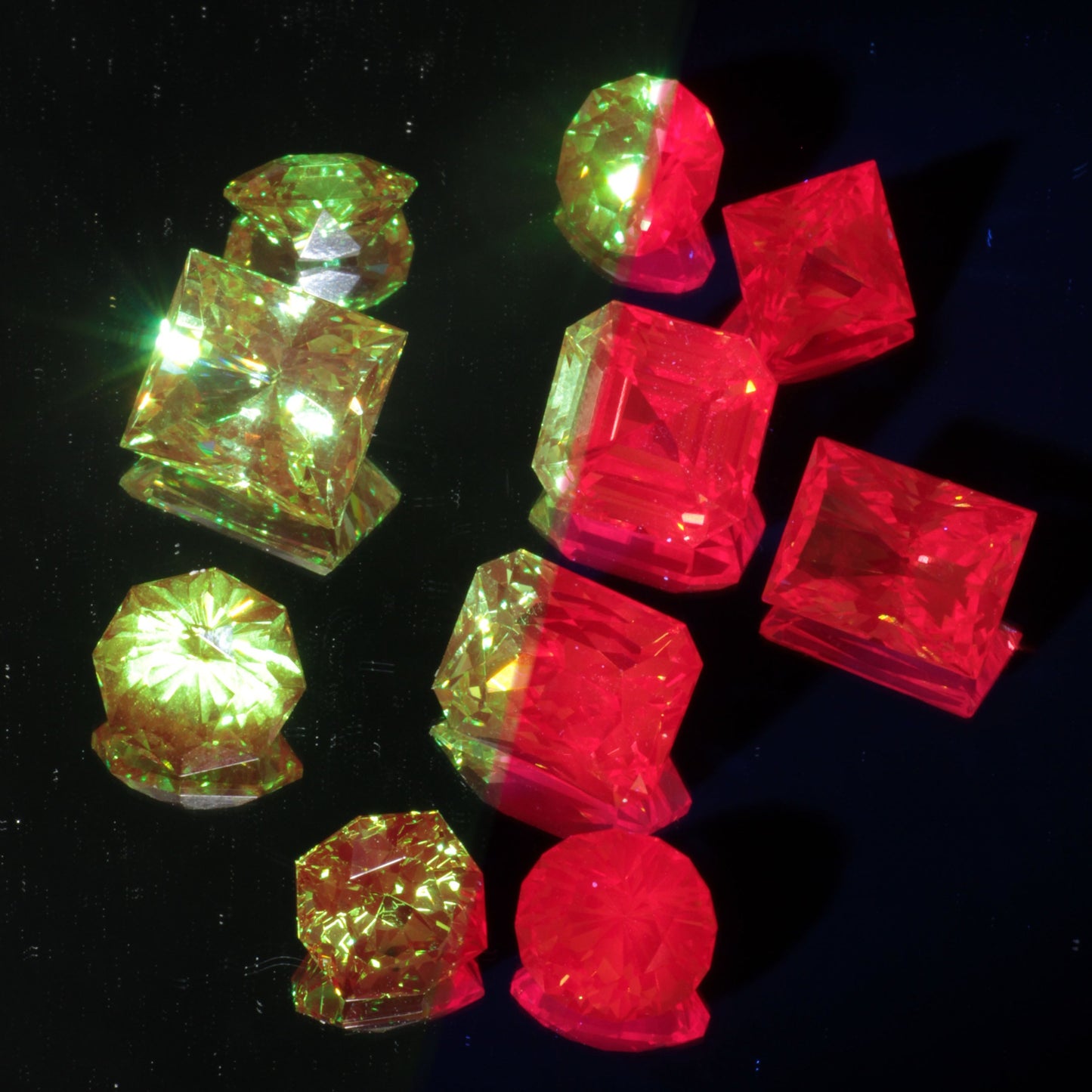 Loose Christmas Garnet Gemstones