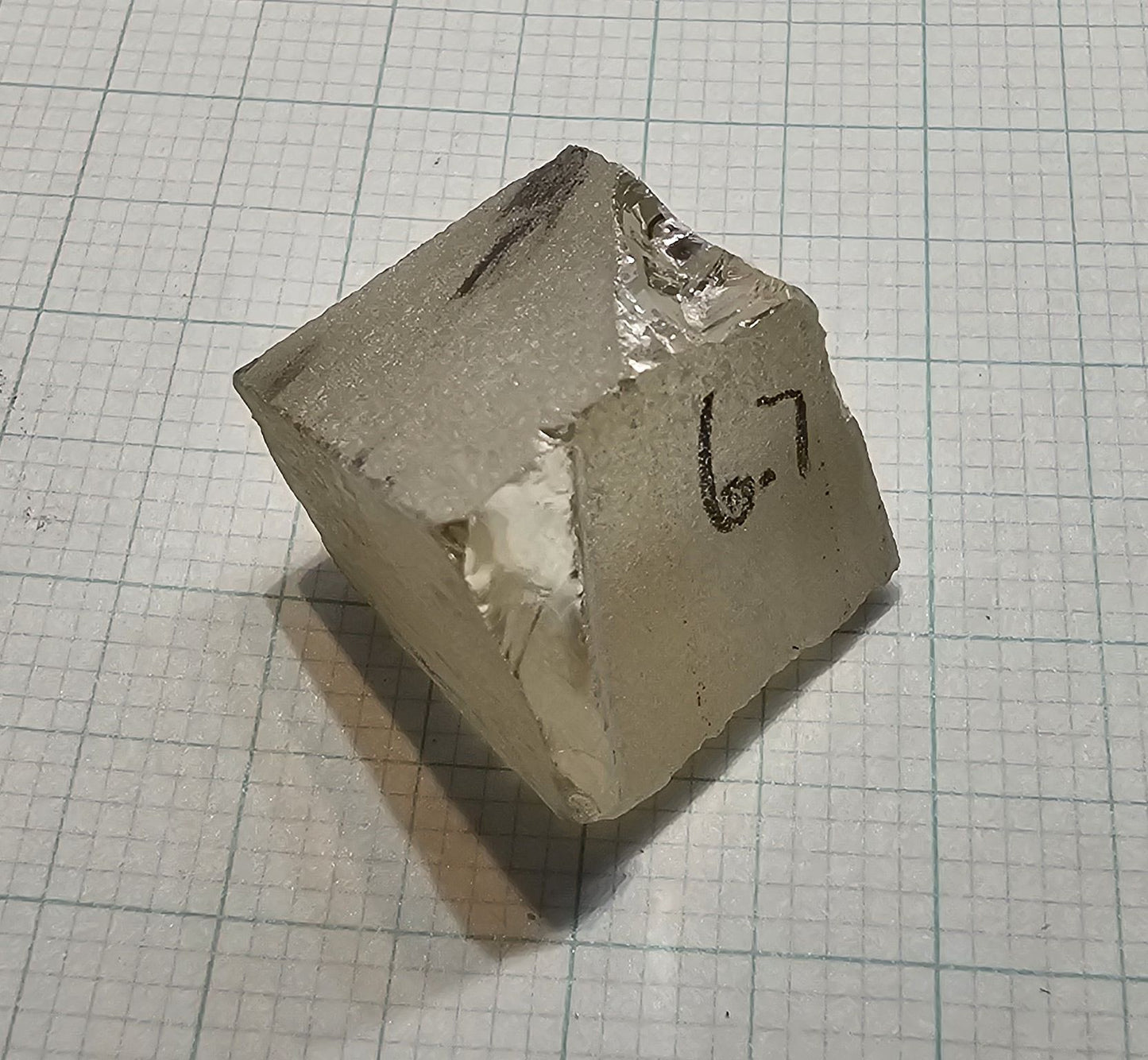 Rutile Facet Rough, Lab Created Rutile Uncut