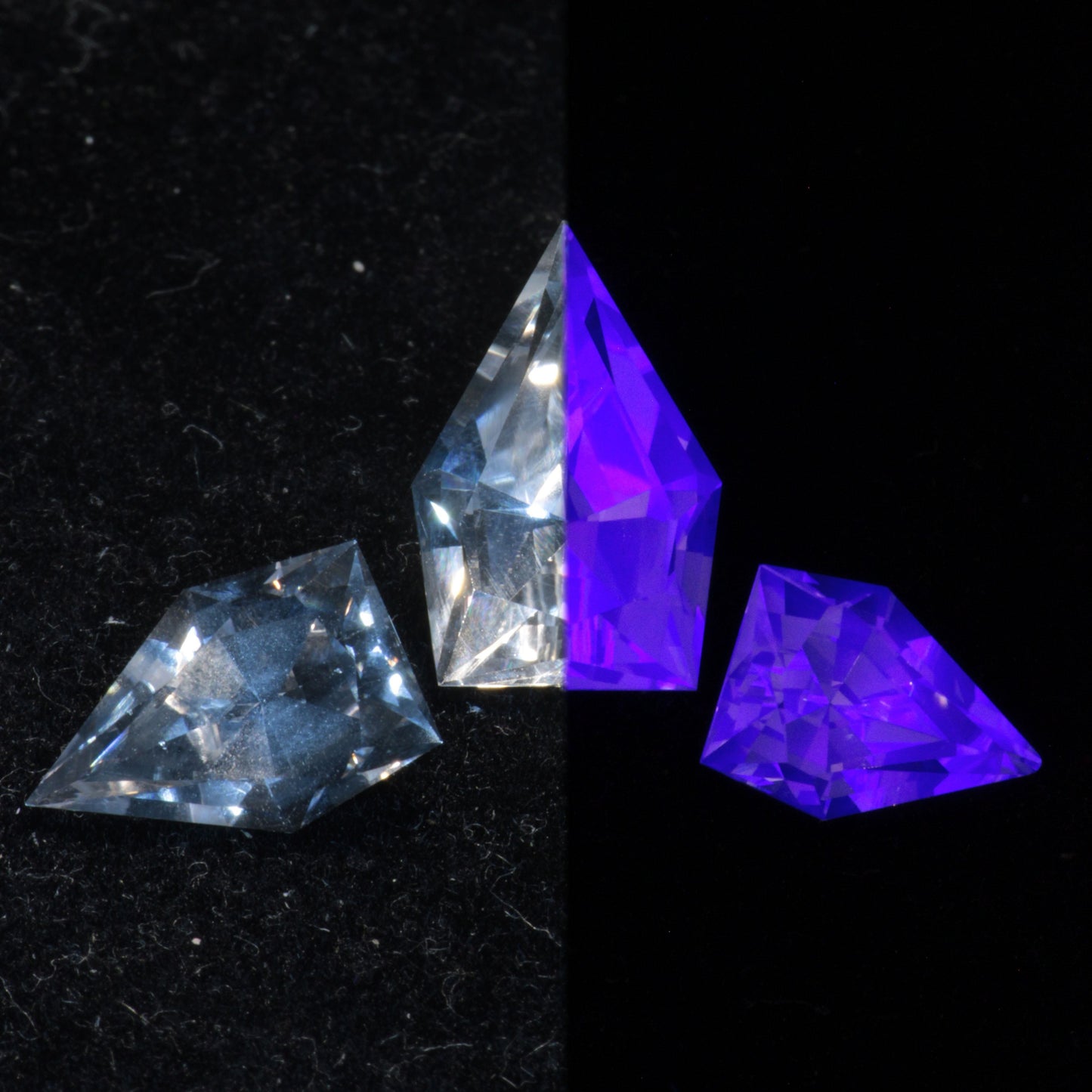 F-35 Fighter Jet Window Sapphire EOTS Cut Loose Gems (F35 Gem)