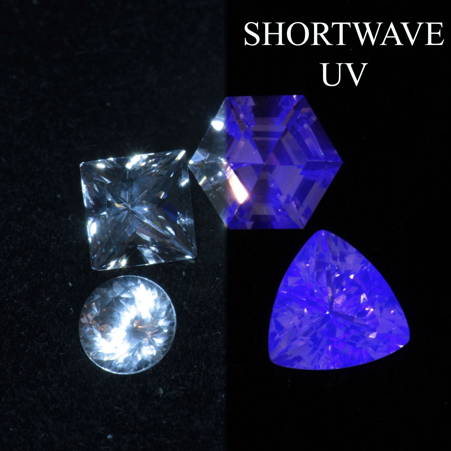 F-35 Fighter Jet Window Sapphire Loose Calibrated Gems (F35 Gem)