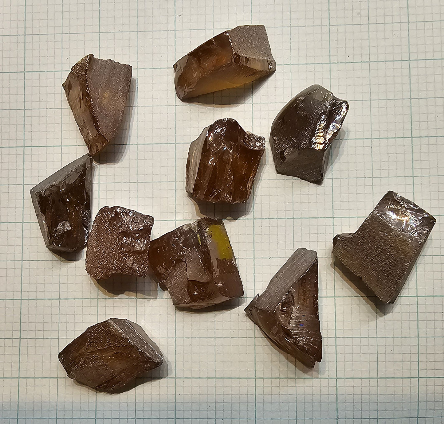 Rutile Facet Rough, Lab Created Rutile Uncut