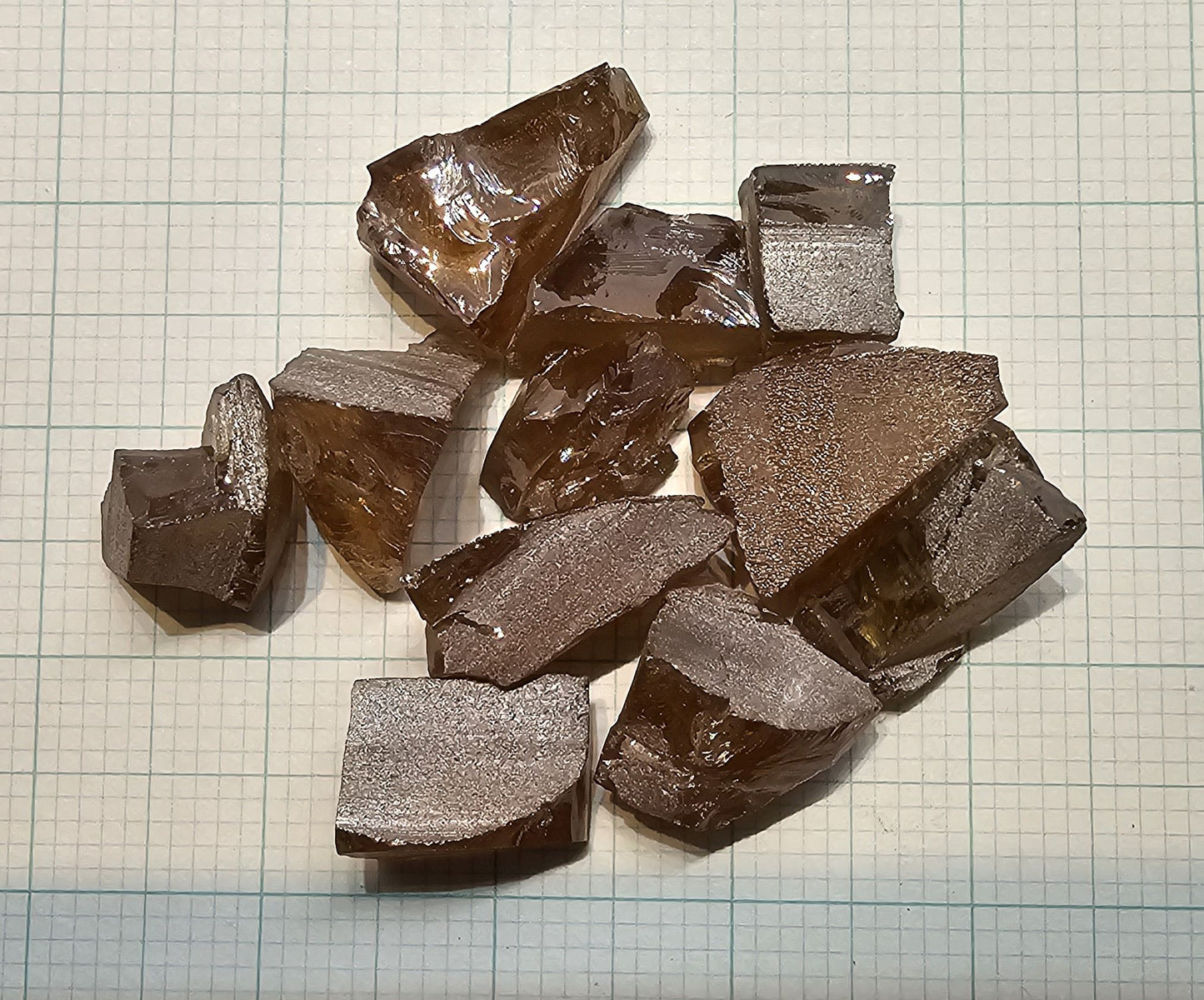 Rutile Facet Rough, Lab Created Rutile Uncut