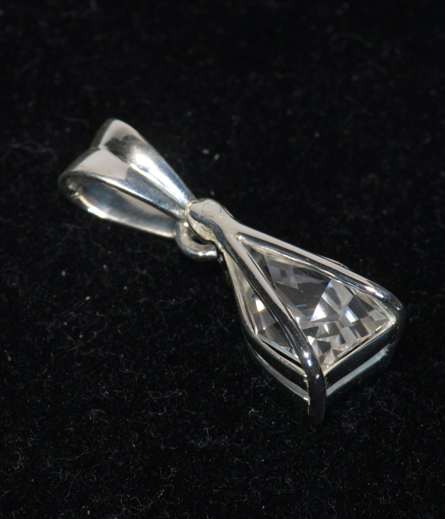 F-35 Fighter Jet Window Sapphire Pendants in Sterling with Custom Sensor Cut (F35 Gem)