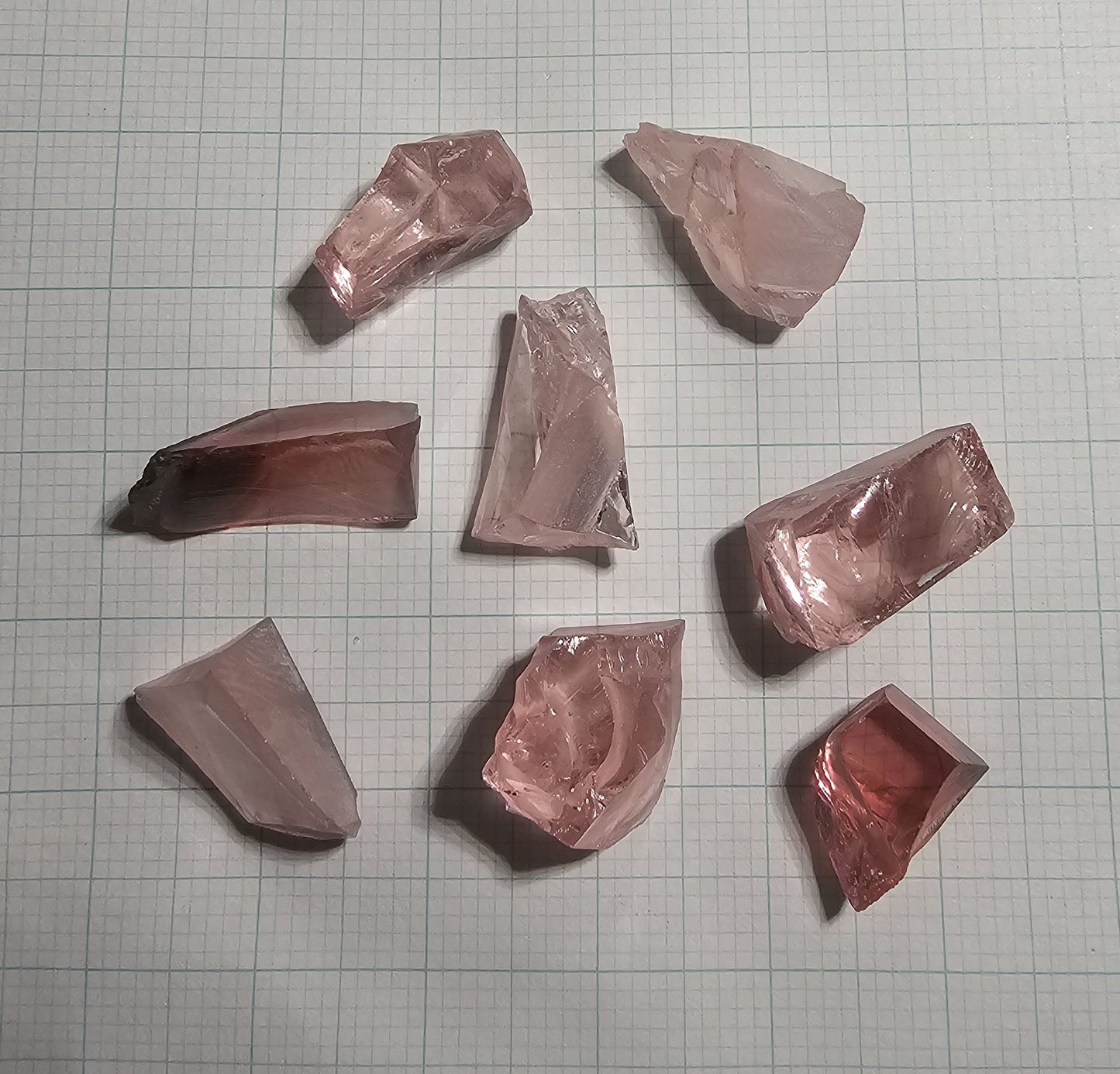 Titanium Laser Sapphire Facet Rough Lab Created Crystals