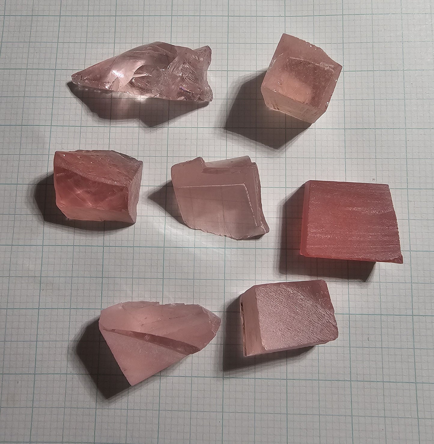 Titanium Laser Sapphire Facet Rough Lab Created Crystals