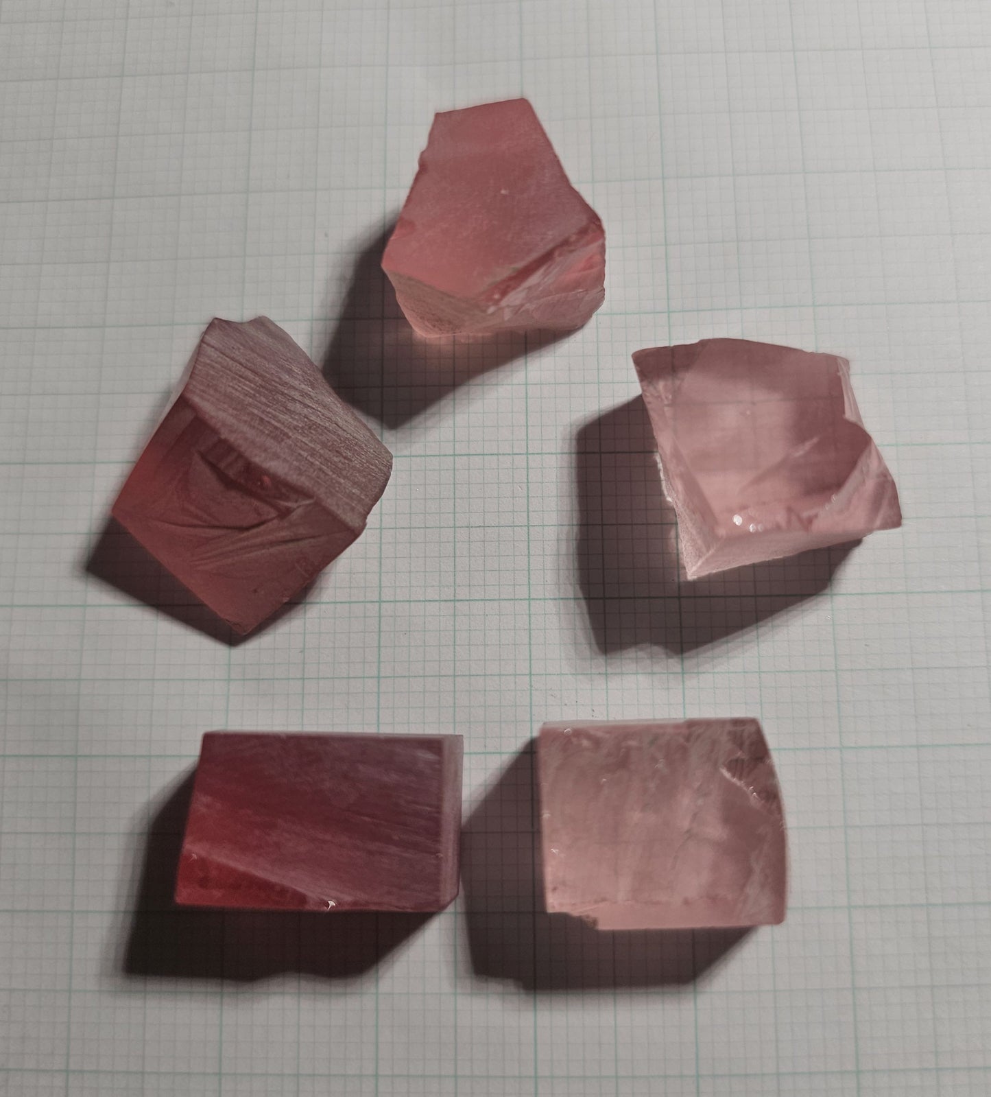 Titanium Laser Sapphire Facet Rough Lab Created Crystals