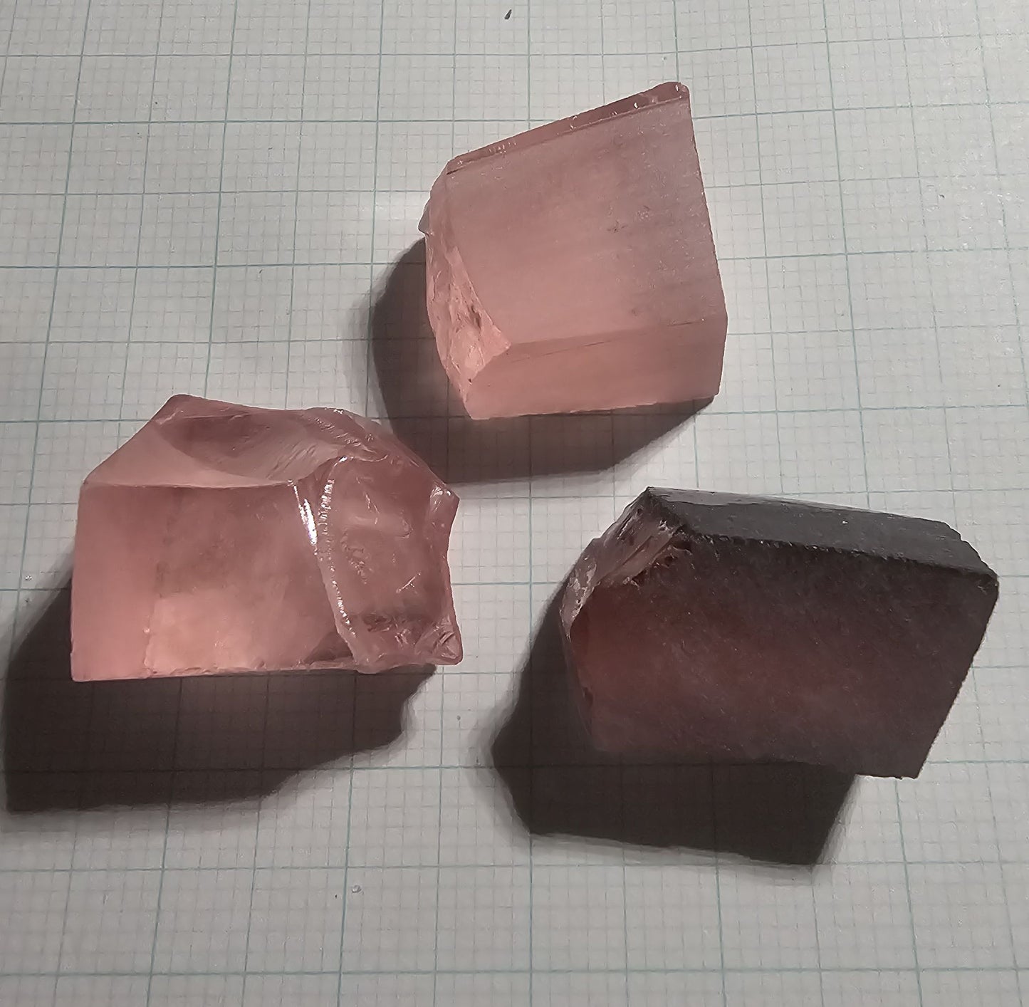 Titanium Laser Sapphire Facet Rough Lab Created Crystals