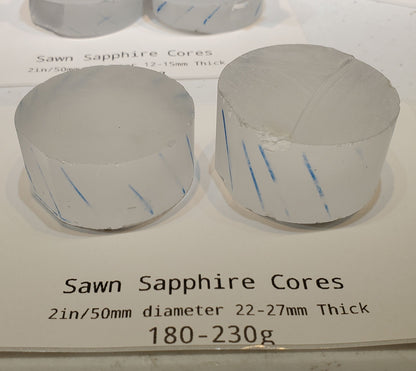Optical Sapphire Discs, Cores and Wafers