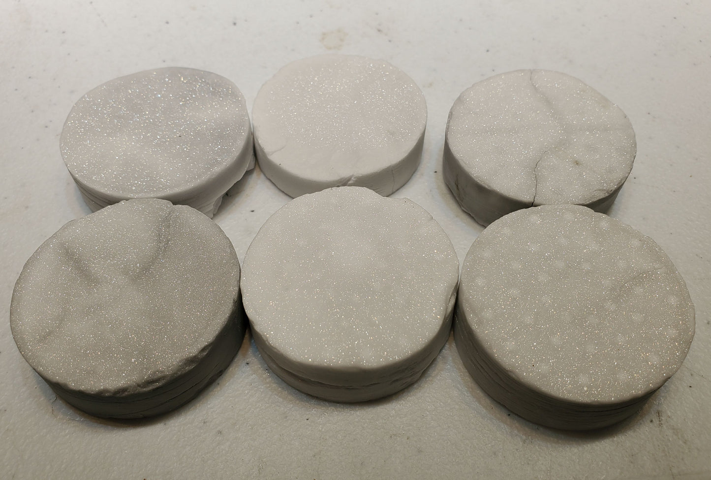 Sparkly Lab Sapphire Ceramic Pucks