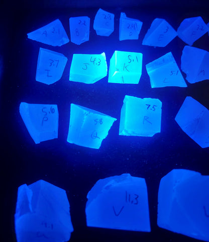 LYSO Facet Rough Blue Glow Scintillator