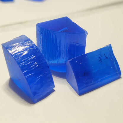 Laser Cobalt Spinel Vivid Blue Facet Rough Lab Created Crystals