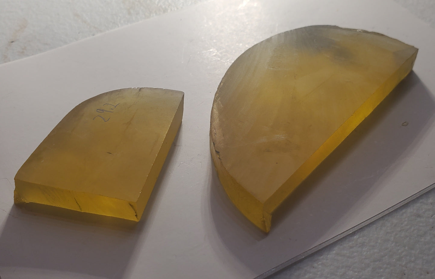 Special Golden Yellow "Nobalt" Sapphire Facet Rough aka "Arya's Folly", Czochralski Grown Labmade Crystal