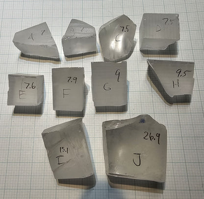 Colorless YAG Garnet Facet Rough