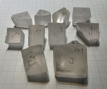 Colorless YAG Garnet Facet Rough